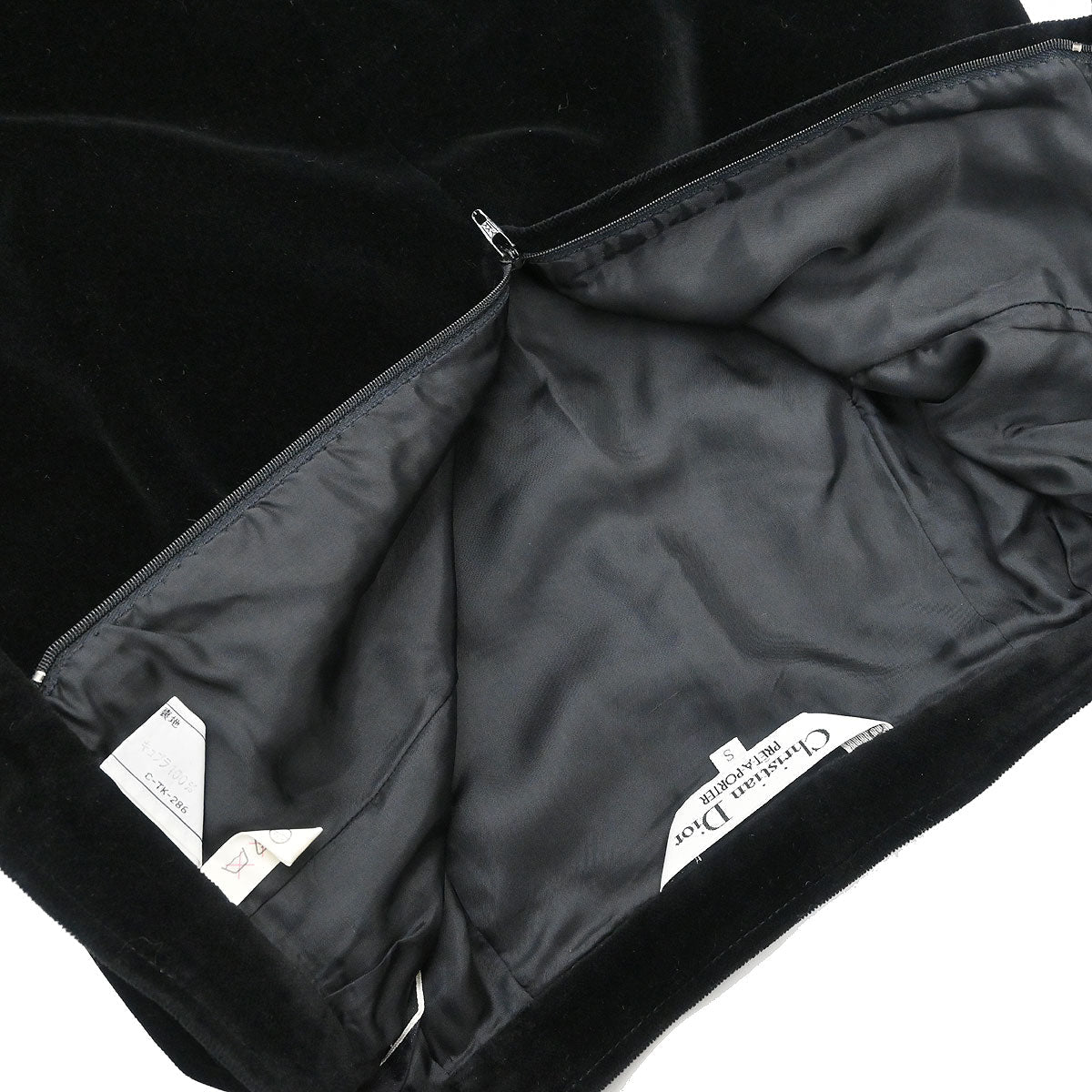 Christian Dior Setup Suit Jacket Skirt Black #S