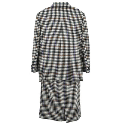 Burberrys Setup Suit Jacket Skirt Gray #34–36