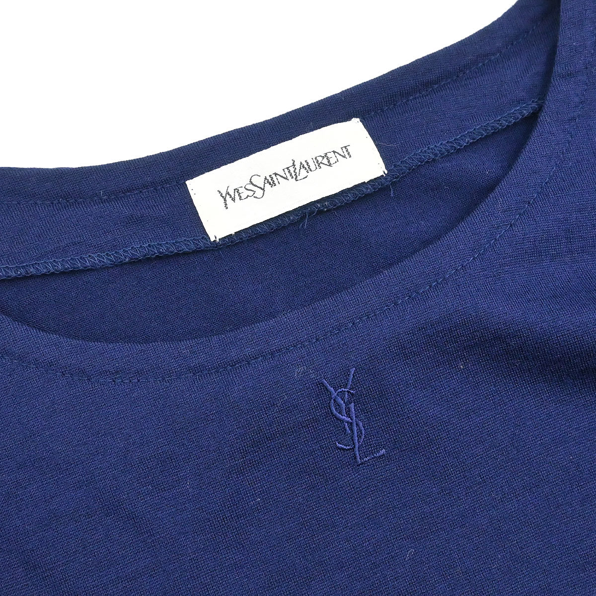 Yves Saint Laurent T-shirt Top Navy #M