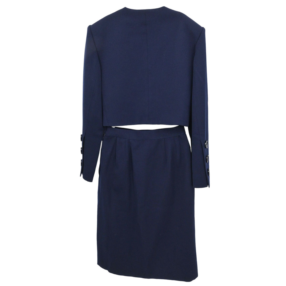 Yves Saint Laurent Setup Suit Jacket Skirt Navy #M