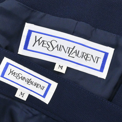 Yves Saint Laurent Setup Suit Jacket Skirt Navy #M