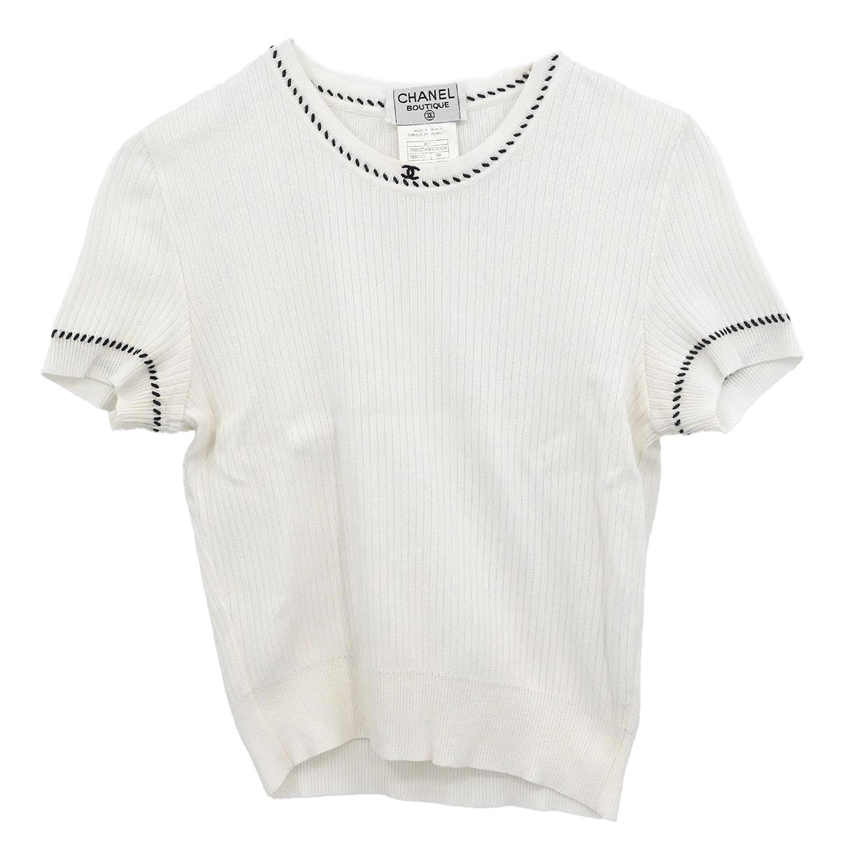 Chanel Short Sleeve Top White #38 – AMORE Vintage Tokyo