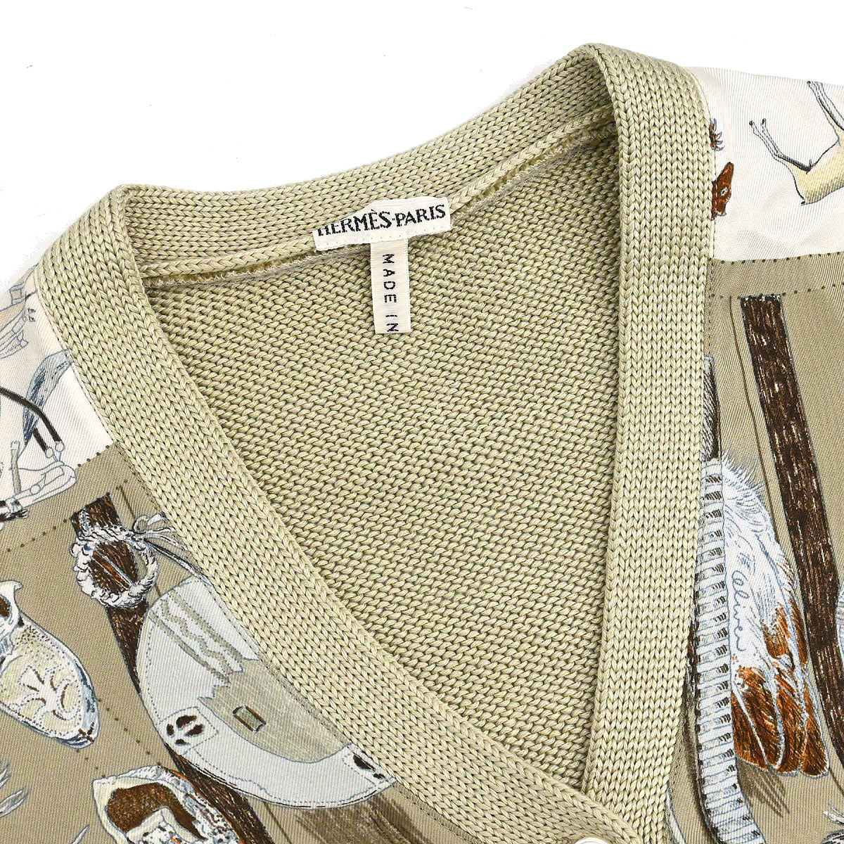 Hermes Cardigan Beige #S