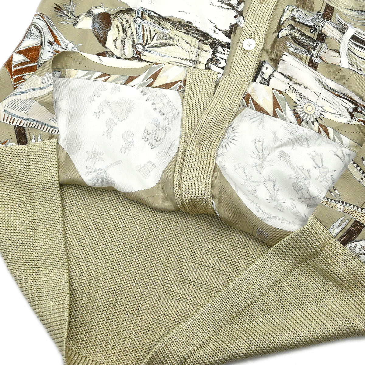 Hermes Cardigan Beige #S