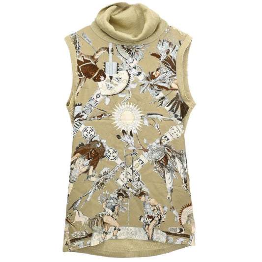 Hermes Sleeveless Top Beige #M
