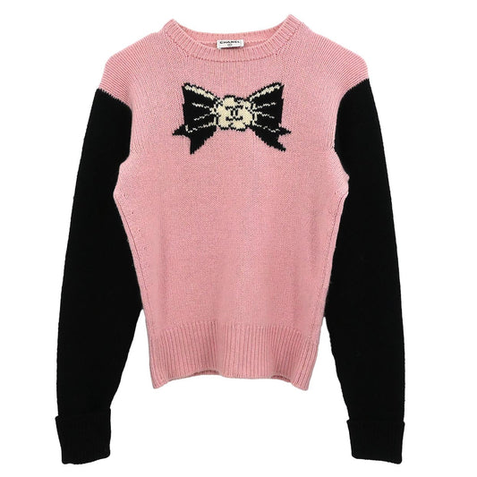 Chanel Sweater Knit Top Pink