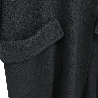 Chanel 2001 Double Breasted Long Jacket Black #38