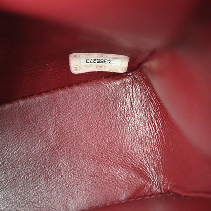 Chanel 1996-1997 Black Lambskin Small Classic Double Flap Shoulder Bag