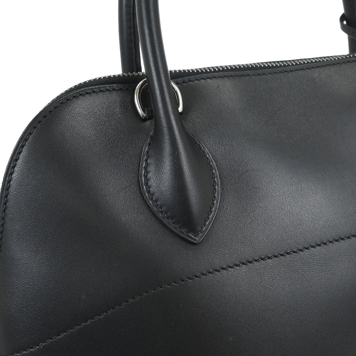 Hermes Black Box Calf Bolide 31 2way Shoulder Handbag