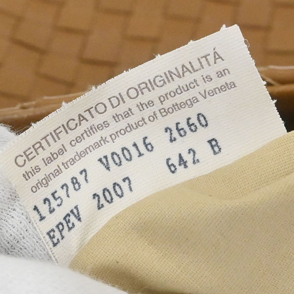 Bottega Veneta Brown Lambskin Intrecciato Handbag