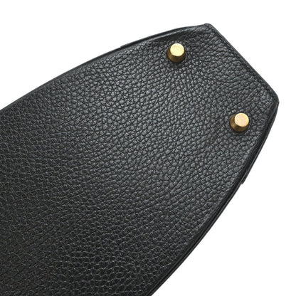 Hermes Black Ardennes Cadena Kelly Shoulder Bag