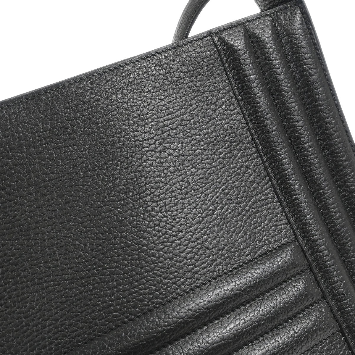 Hermes Black Ardennes Cadena Kelly Shoulder Bag