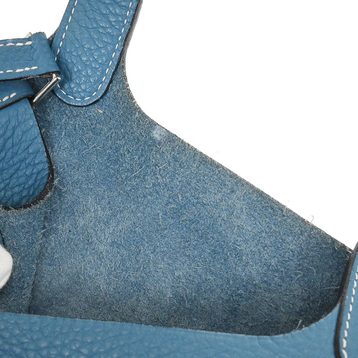 Hermes Blue Jean Taurillon Clemence Picotin Lock 18 PM Handbag