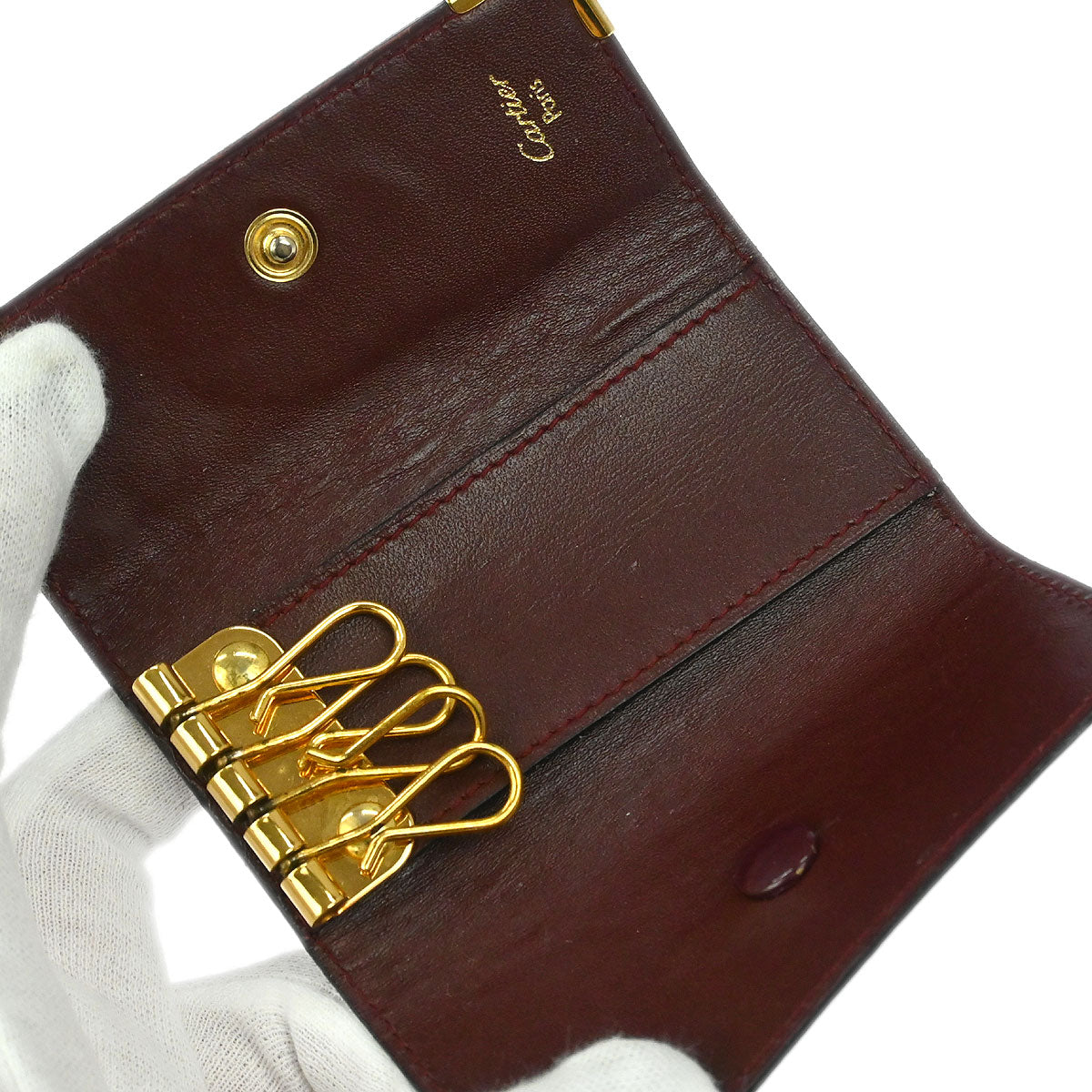 Cartier Bordeaux Must de Cartier Key Case Small Good