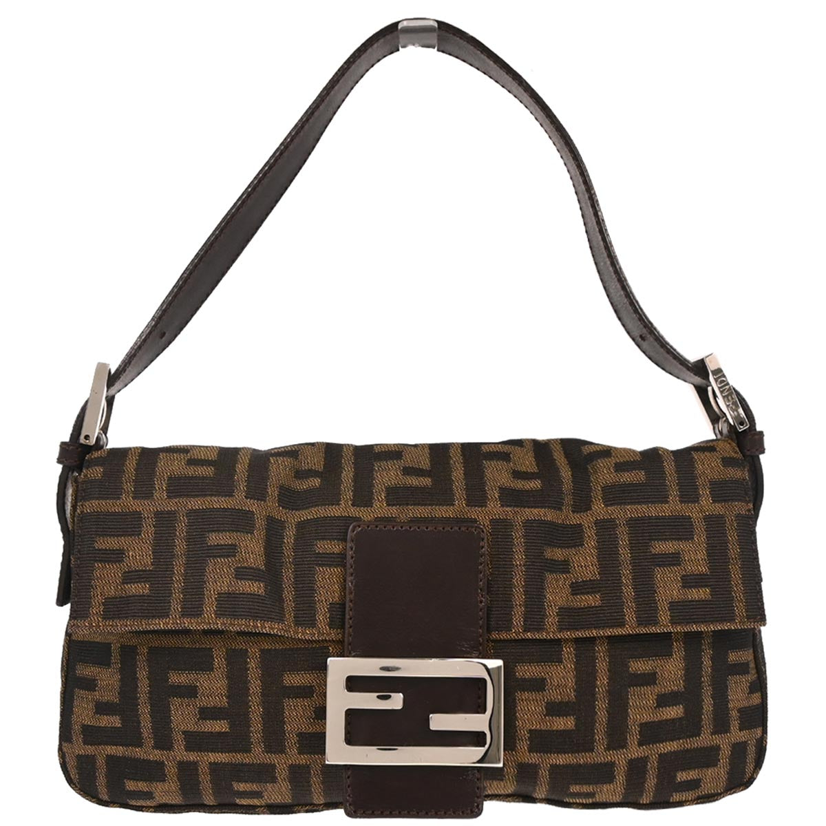 Fendi Brown Zucca Baguette Handbag