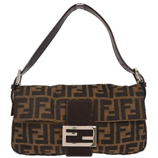 Fendi Brown Zucca Baguette Handbag