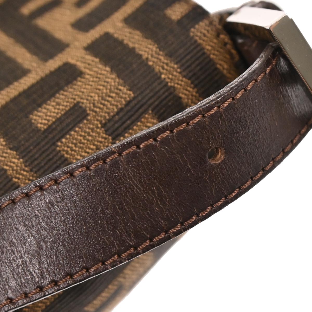 Fendi Brown Zucca Baguette Handbag