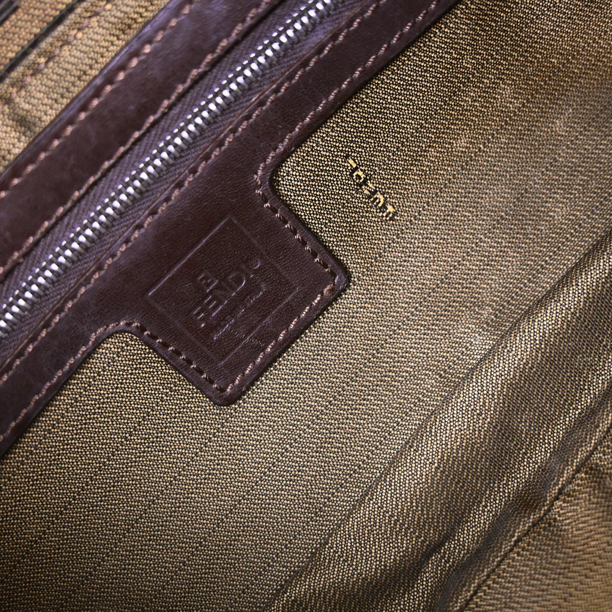 Fendi Brown Zucca Baguette Handbag