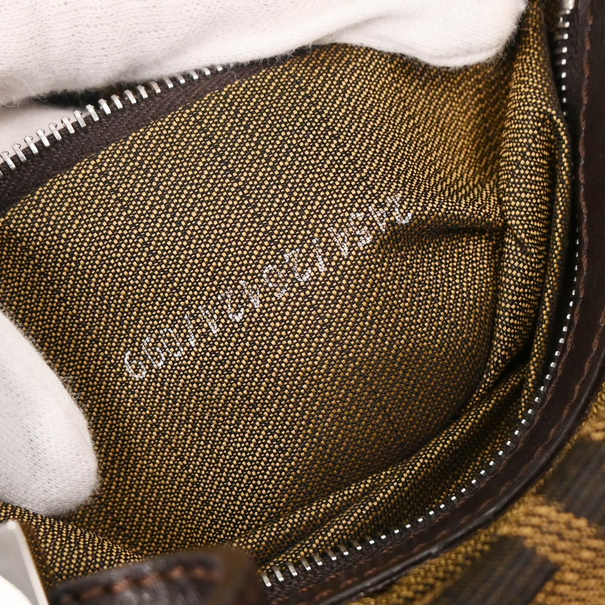 Fendi Brown Zucca Baguette Handbag