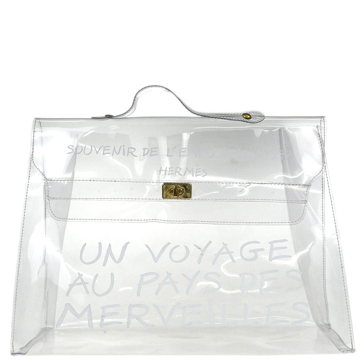Hermes Clear Kelly Vinyl Handbag