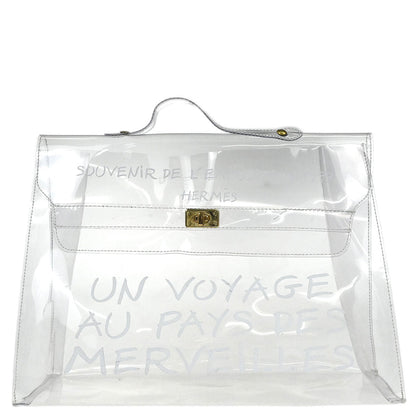 Hermes Clear Kelly Vinyl Handbag