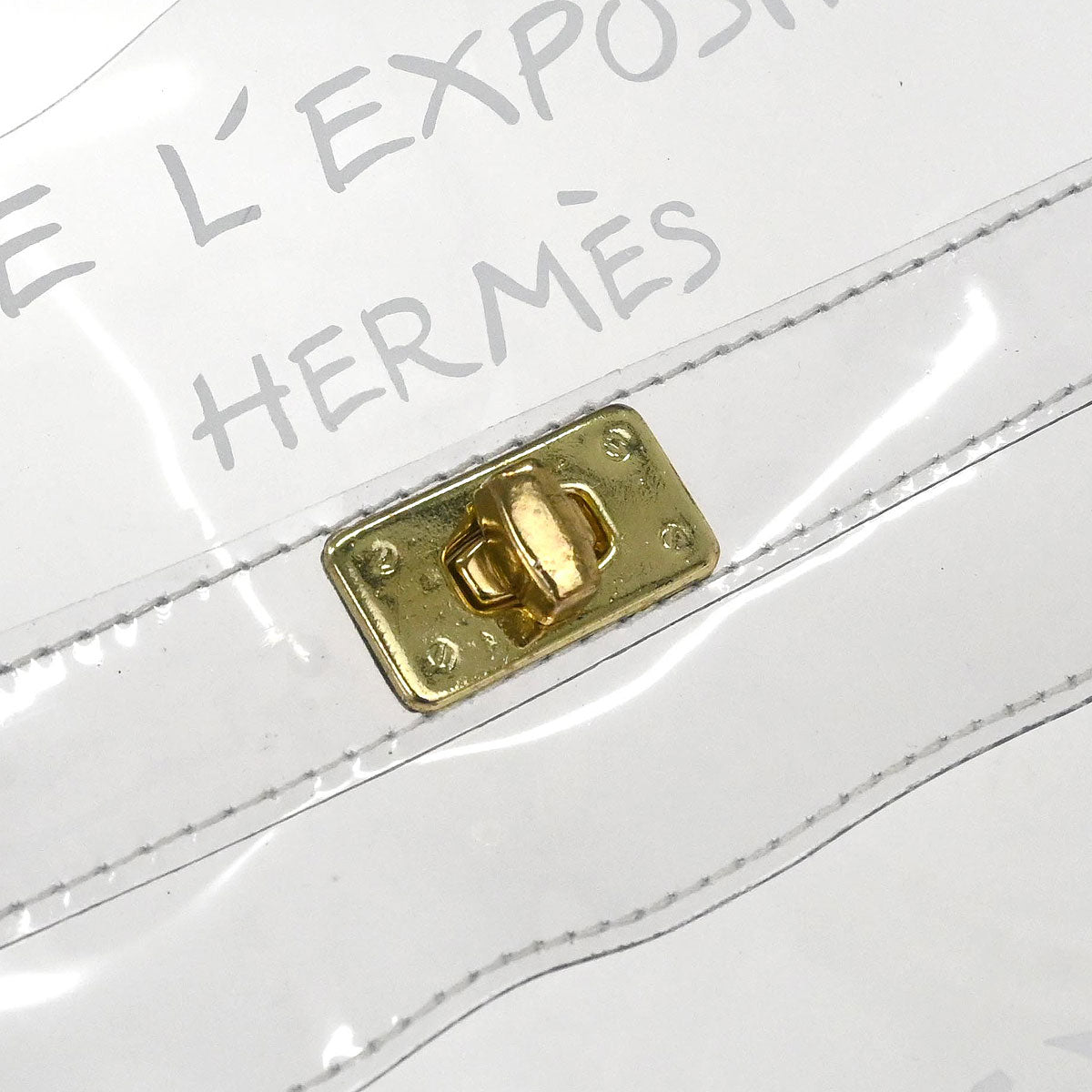 Hermes Clear Kelly Vinyl Handbag