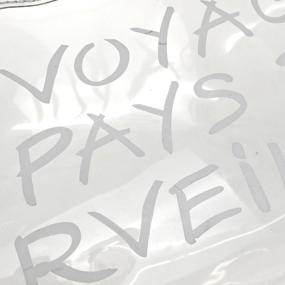 Hermes Clear Kelly Vinyl Handbag