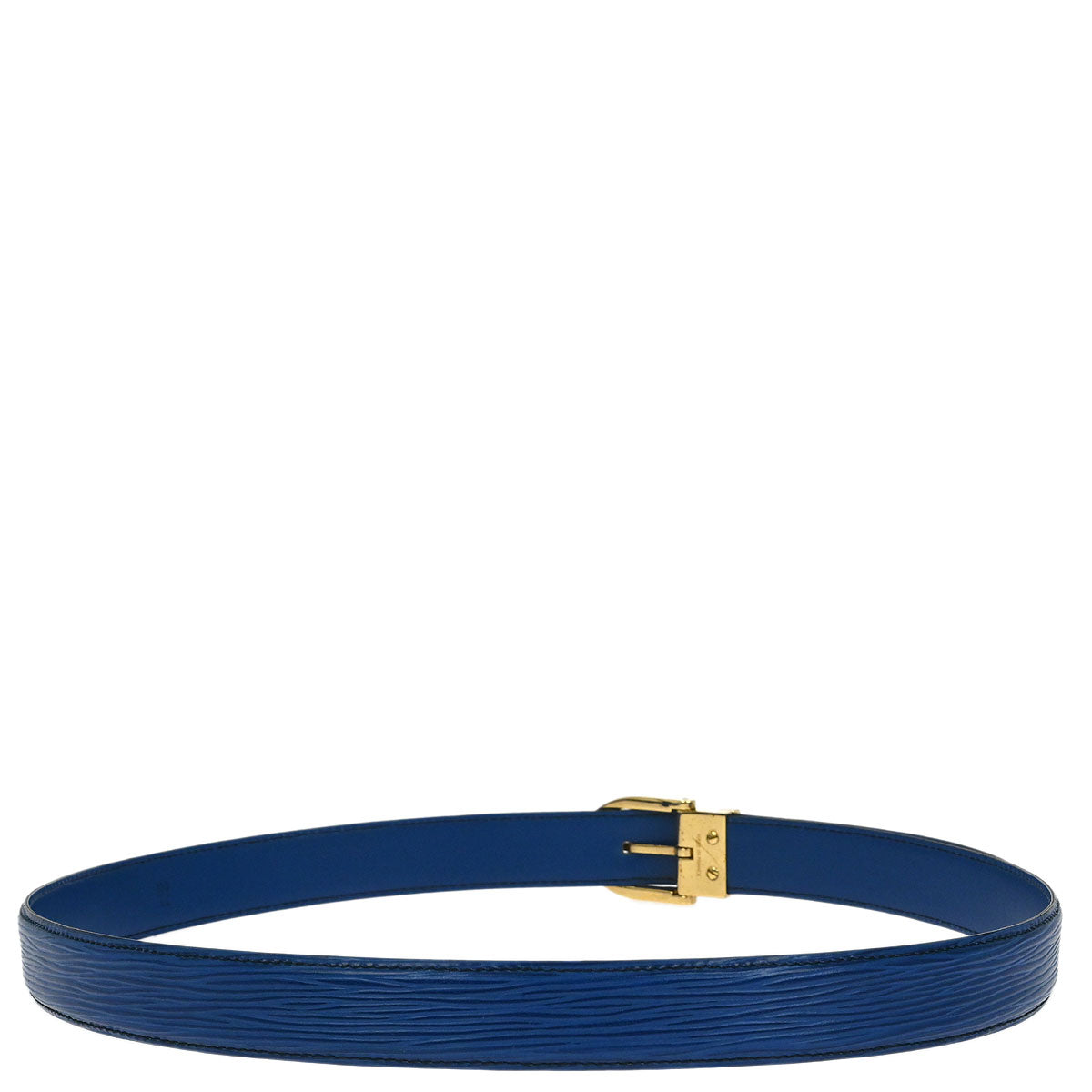 Louis Vuitton Blue Epi Ceinture Belt R15005 #110/44 Small Good