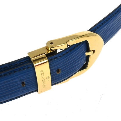 Louis Vuitton Blue Epi Ceinture Belt R15005 #110/44 Small Good