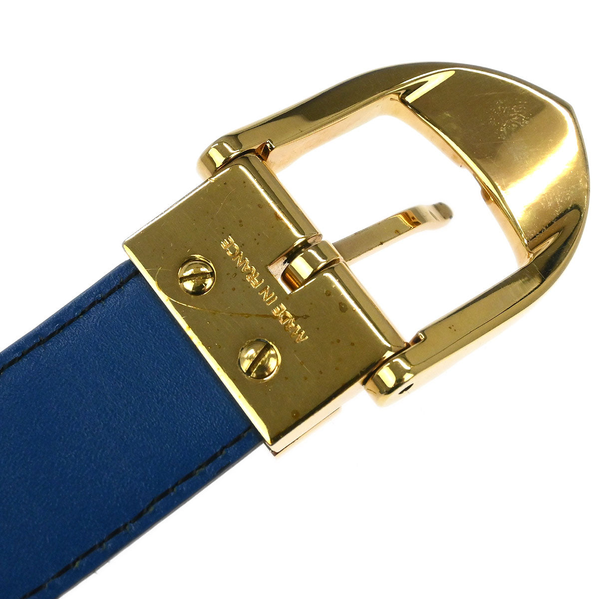 Louis Vuitton Blue Epi Ceinture Belt R15005 #110/44 Small Good