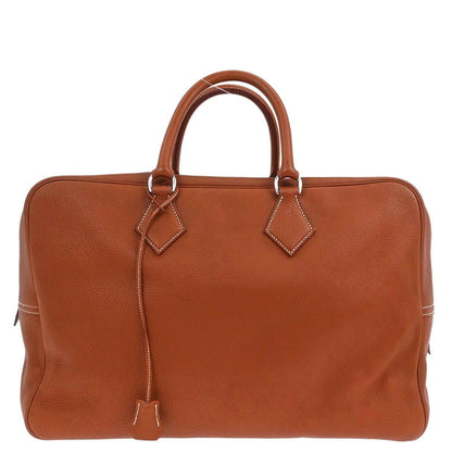 Hermes Etrusque Taurillon Clemence Plume 45 Duffle Handbag