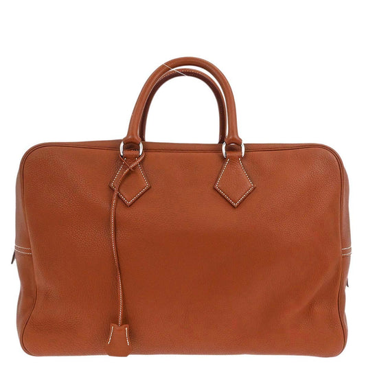 Hermes Etrusque Taurillon Clemence Plume 45 Duffle Handbag