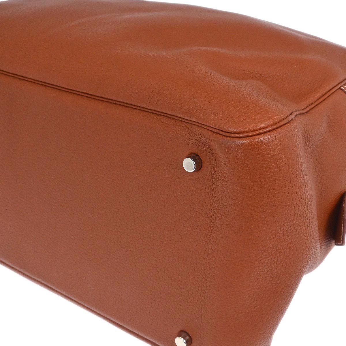 Hermes Etrusque Taurillon Clemence Plume 45 Duffle Handbag