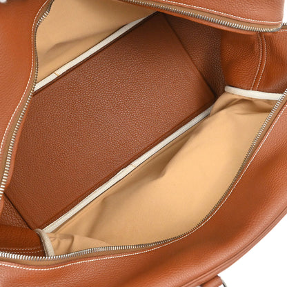 Hermes Etrusque Taurillon Clemence Plume 45 Duffle Handbag