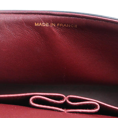 Chanel 1997-1999 Black Lambskin Medium Classic Double Flap Shoulder Bag