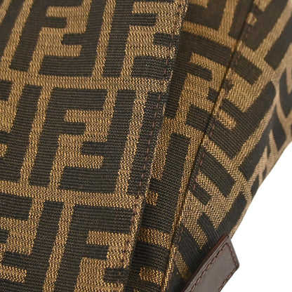 Fendi Brown Canvas Zucca Mamma Baguette Handbag