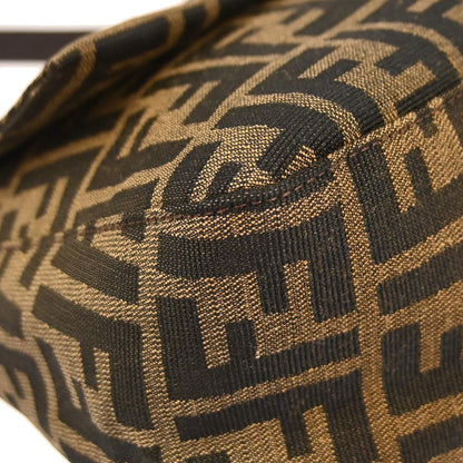Fendi Brown Canvas Zucca Mamma Baguette Handbag