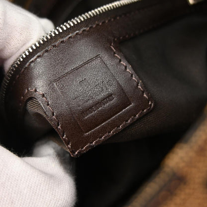 Fendi Brown Canvas Zucca Mamma Baguette Handbag