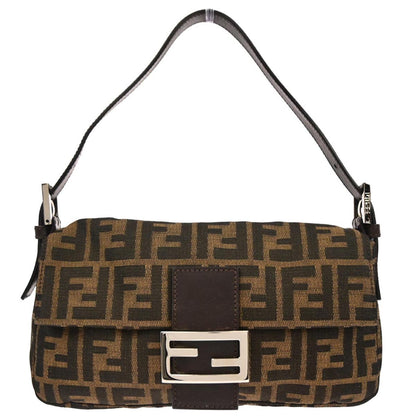 Fendi Brown Zucca Baguette Handbag