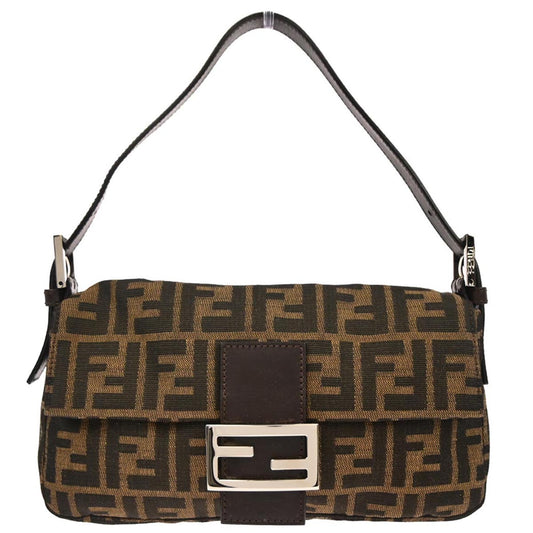 Fendi Brown Zucca Baguette Handbag