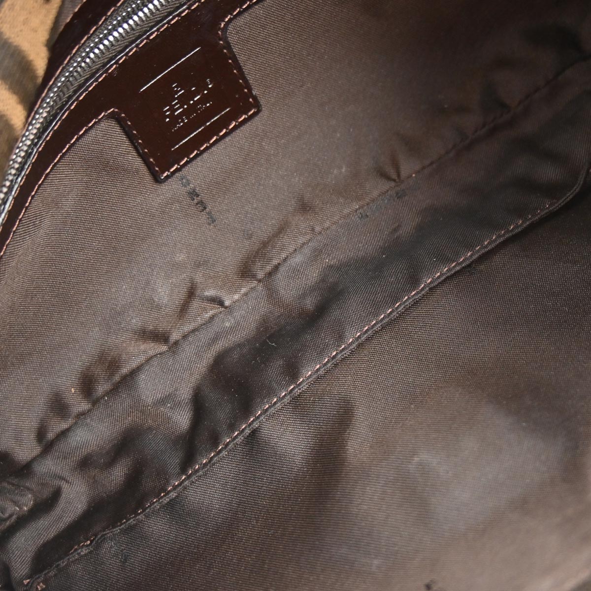 Fendi Brown Zucca Baguette Handbag