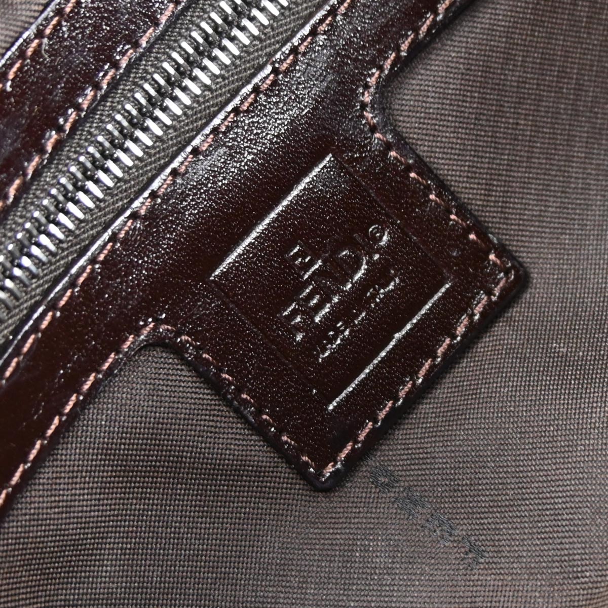 Fendi Brown Zucca Baguette Handbag