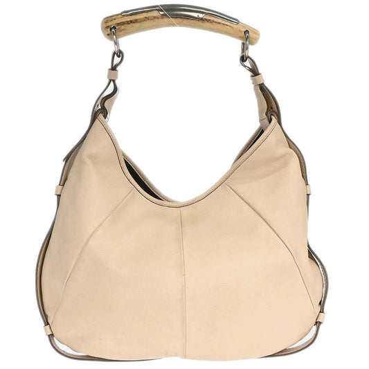 Yves Saint Laurent Beige Leather Mombasa Handbag