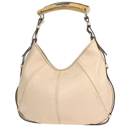 Yves Saint Laurent Beige Leather Mombasa Handbag