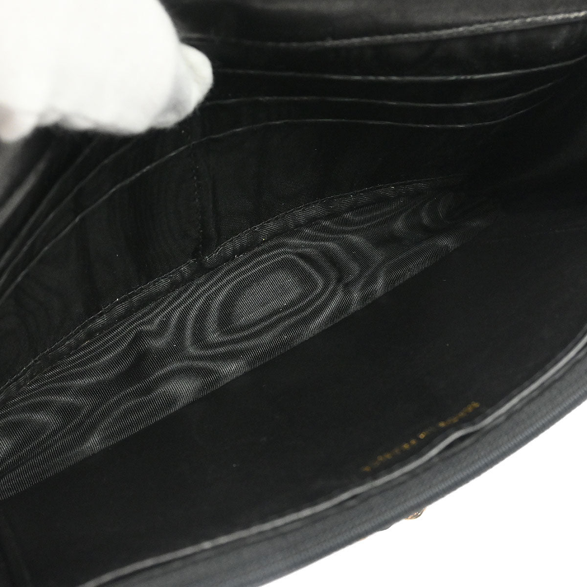 Chanel Black Caviar Skin Timeless Wallet on Chain WOC