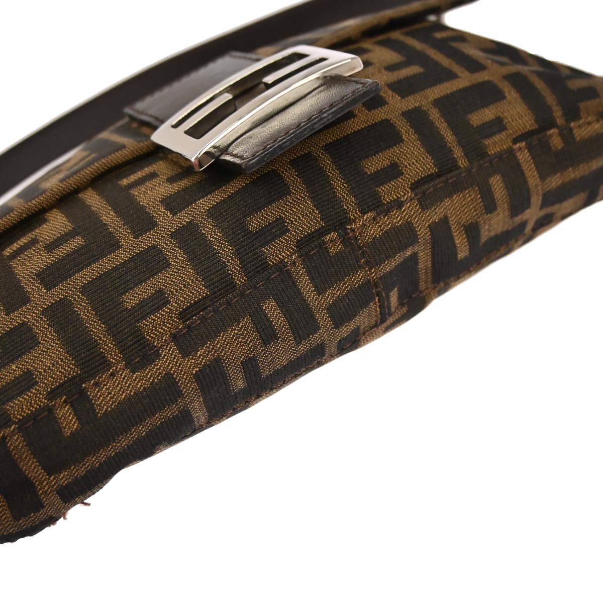 Fendi Brown Zucca Baguette Handbag