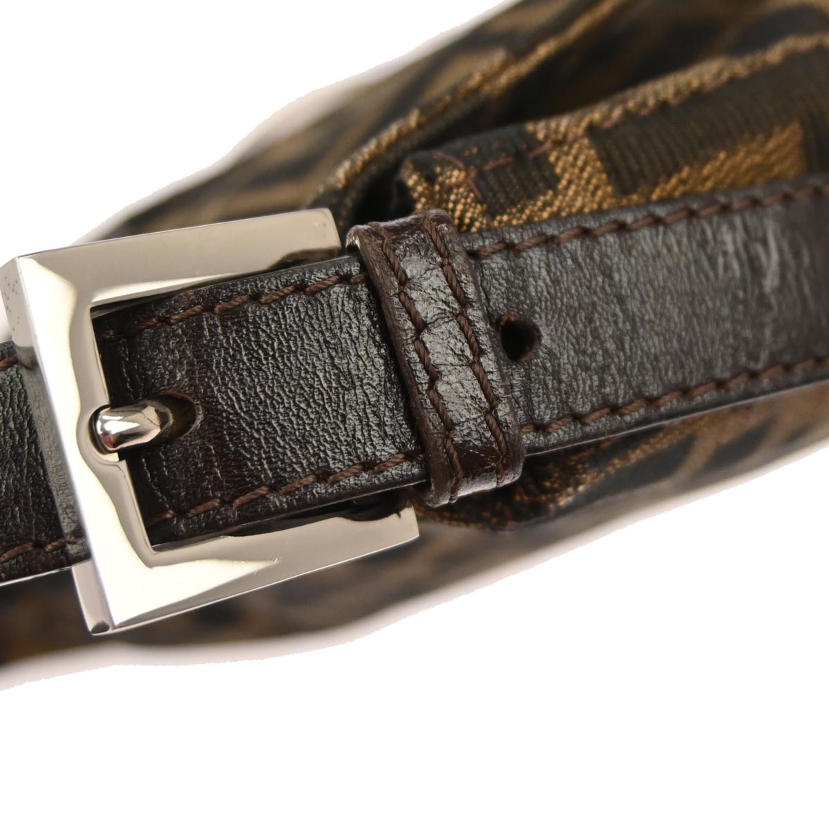 Fendi Brown Zucca Baguette Handbag