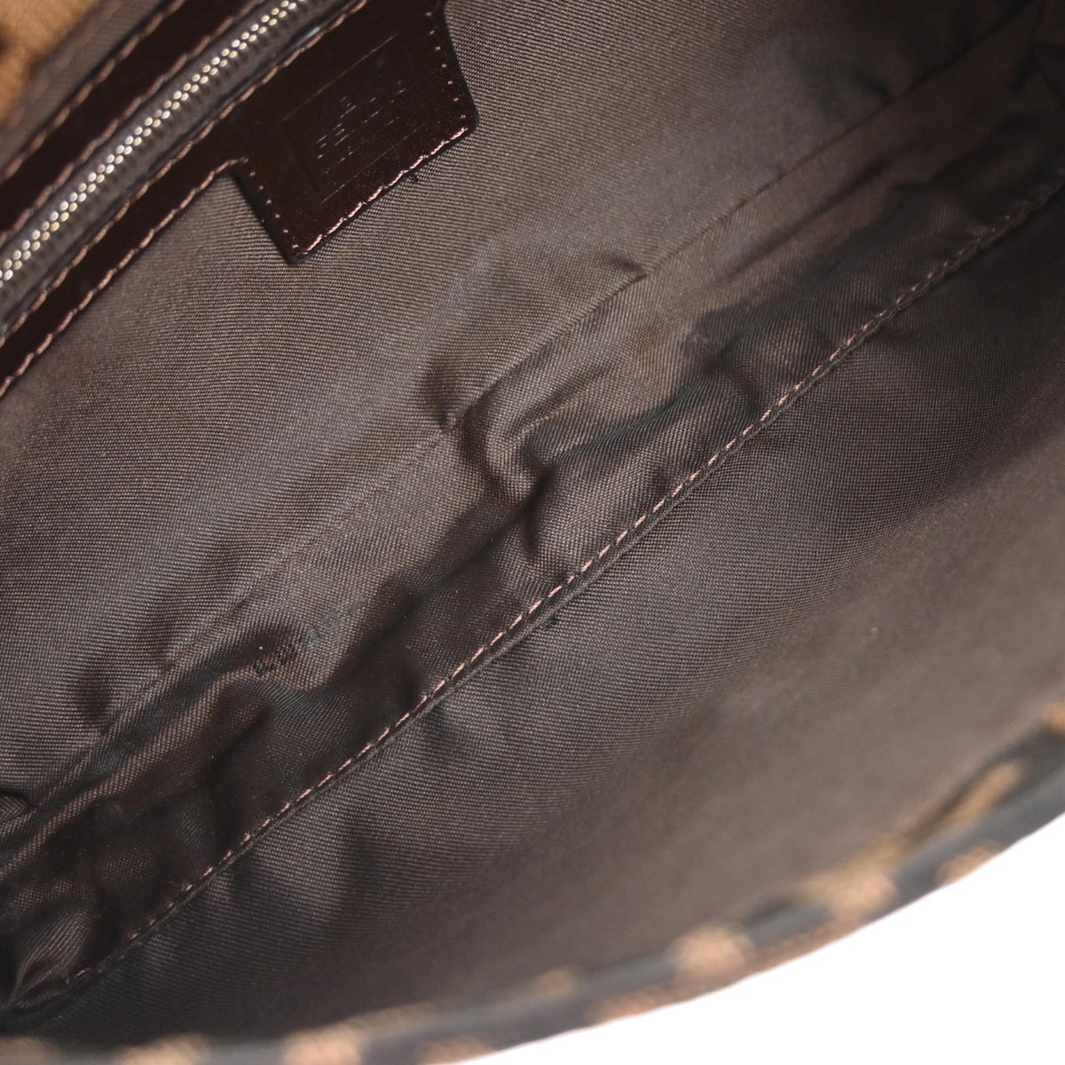 Fendi Brown Zucca Baguette Handbag