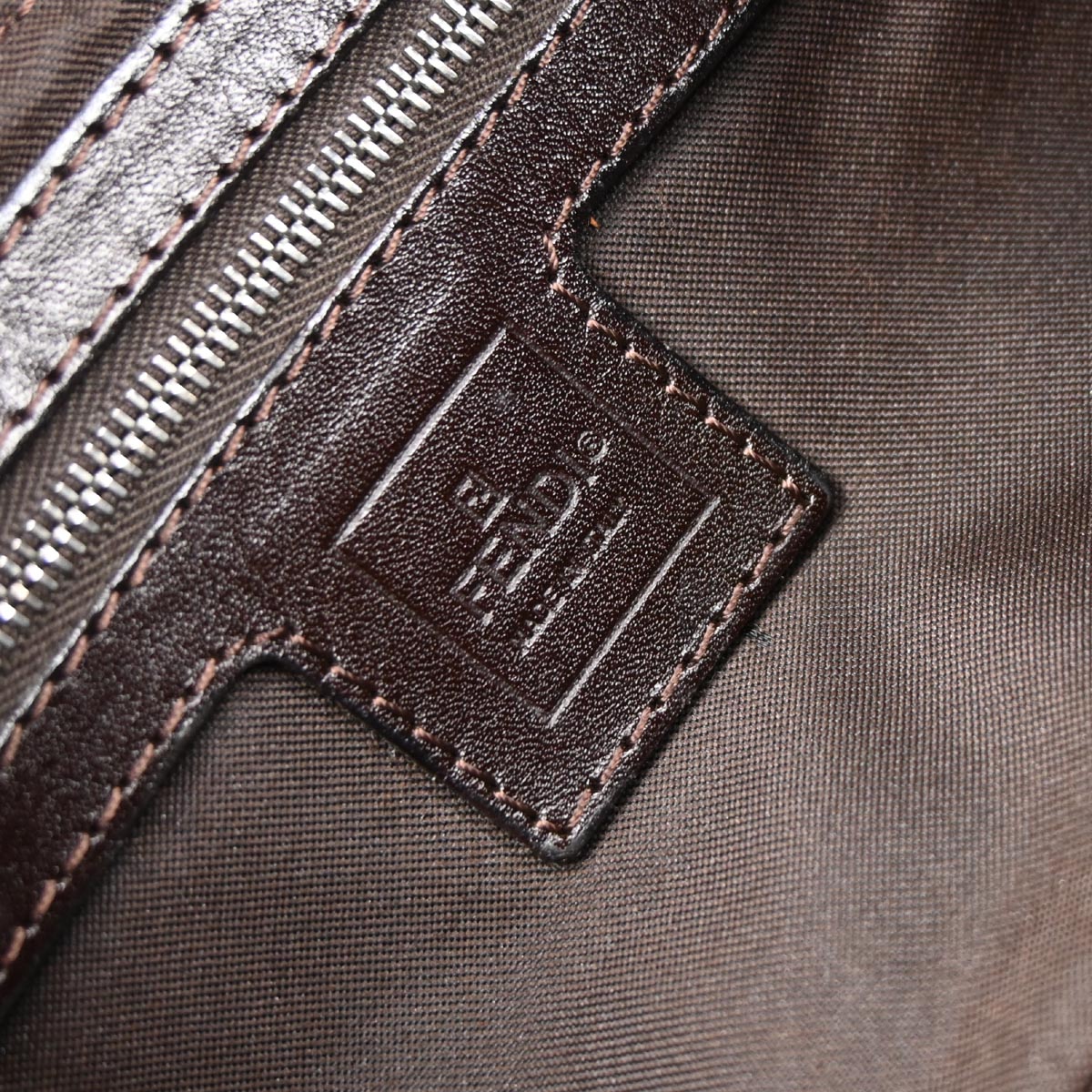 Fendi Brown Zucca Baguette Handbag