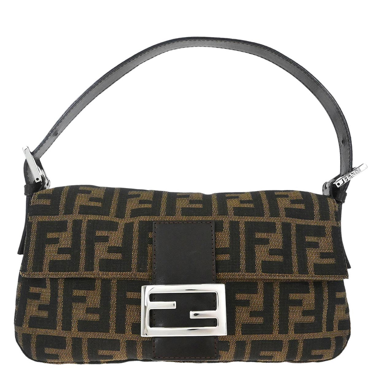 Fendi Brown Zucca Baguette Handbag